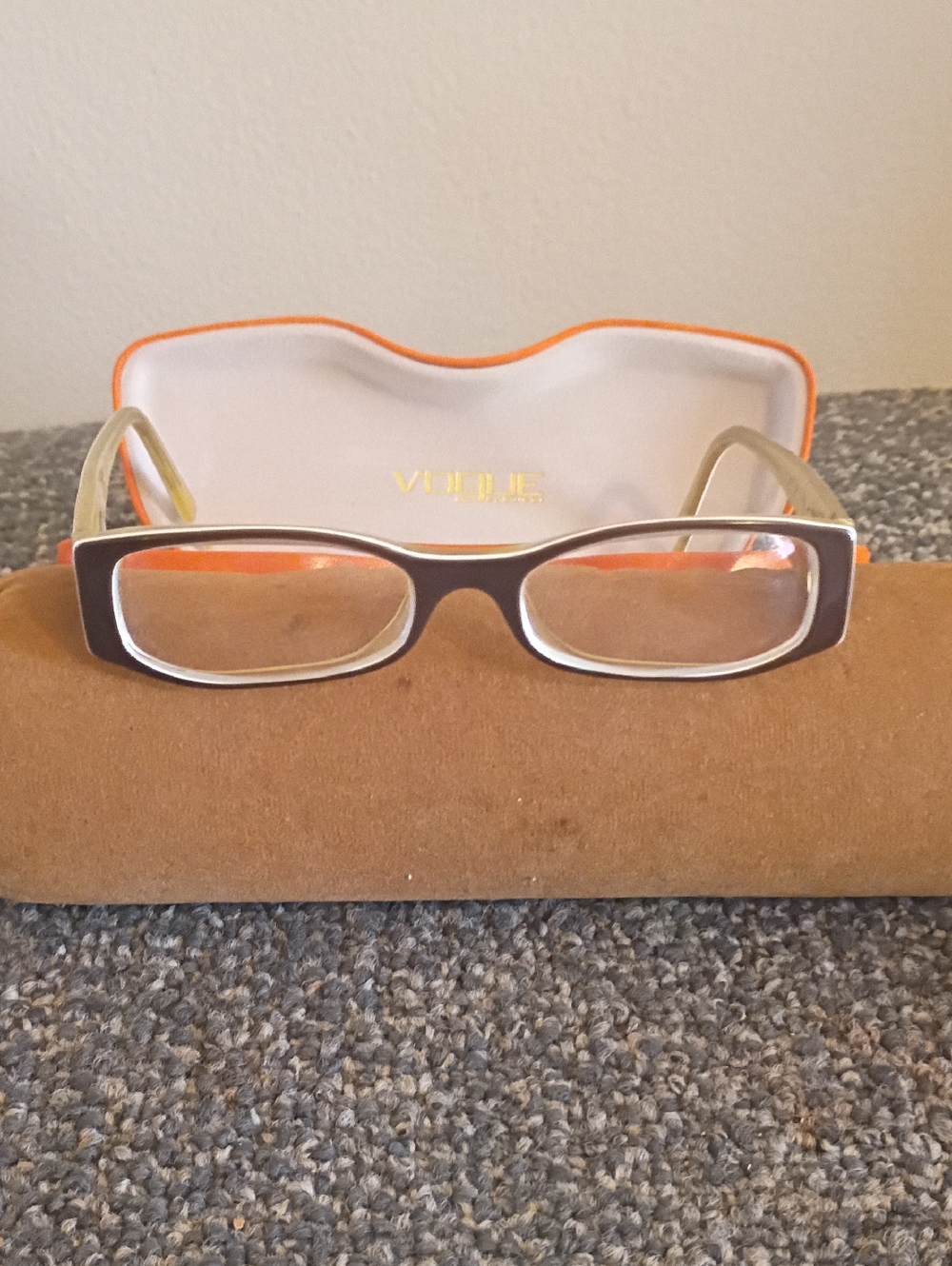Vogue VO2437 Brown Rectangle Glasses Frames Only